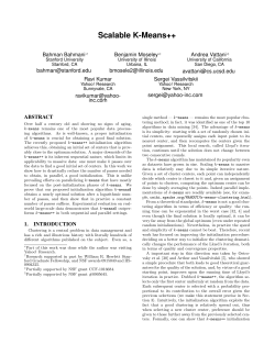 Scalable K-Means++