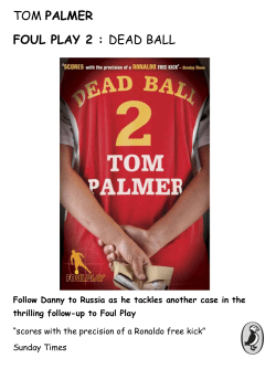 TOM PALMER FOUL PLAY 2 : DEAD BALL
