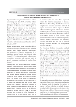 1 Type 2 diabetes is the predominant form of diabetes constituting