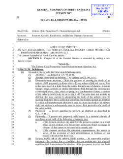 Filed - North Carolina General Assembly