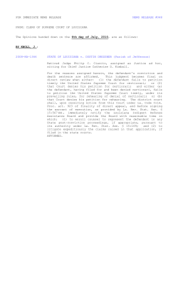 2008-KA-1366 STATE OF LOUISIANA v. DUSTIN DRESSNER