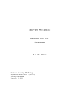Fracture Mechanics - Materials Technology
