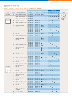 Specification Sheet &ndash; PDF