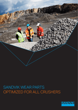sandvik wear parts optimized for all crushers