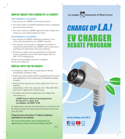Electric Vehicle Chargers Rebate Program