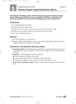 Making irregular shaped polystyrene objects