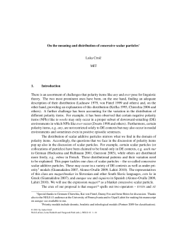 On the meaning and distribution of concessive scalar