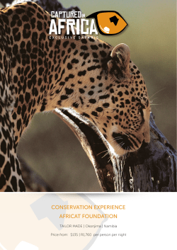 africat foundation - Captured In Africa