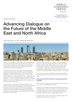 Advancing Dialogue on the Future of the Middle East and North