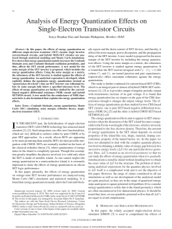 Analysis of Energy Quantization Effects on Single
