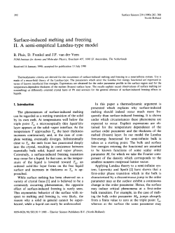 Surface-induced melting and freezing II. A semi