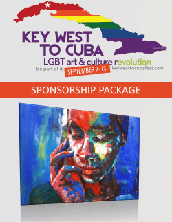 sponsorship package - Key West to Cuba Festival