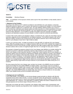 A modification of the exposure criteria used as part of the case