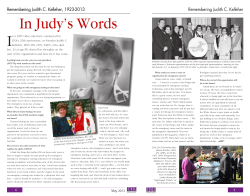 ENAF-May2013-RememberingJudy - Emergency Nurses Association