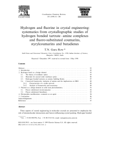 Hydrogen and fluorine in crystal engineering: systematics from