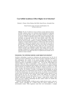 Can Selfish Symbioses Effect Higher-level Selection?