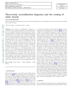 Three-body crystallization diagrams and the cooling of white dwarfs