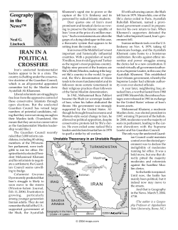 iran in a political crossfire