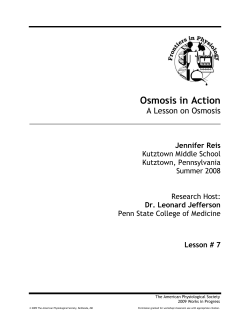 Osmosis in Action - Life Science Teaching Resource Community