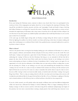 Pillar Advent Book 2015 - Pillar Church of Dumfries