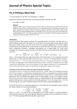 Title of PAPER - Department of Physics and Astronomy