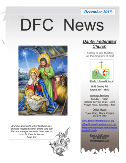 Danby Federated Church December 2015