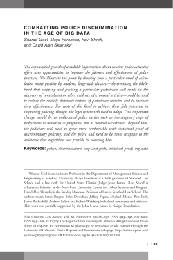 Combatting Police Discrimination in the Age of Big Data