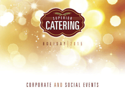 Holiday Catering - Superior Culinary Center