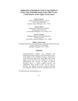 Application of Statistical Catch-at