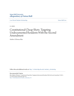 Targeting Undocumented Residents With the Second Amendment
