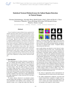 Statistical Textural Distinctiveness for Salient Region Detection in