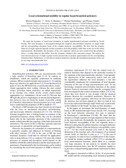 Local orientational mobility in regular hyperbranched polymers