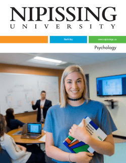 Psychology - Nipissing University