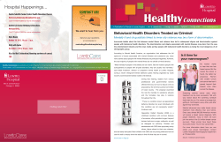 Healthy Connections Newsletter - Fall 2103