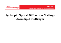 Lyotropic Optical Diffraction Gratings -from lipid