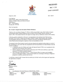 Robert - Province of British Columbia