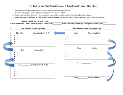 The Federal and State Court Systems: A Dual Court System