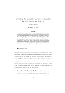 Defending the Quantifier Variance Explanation for Mathematicians