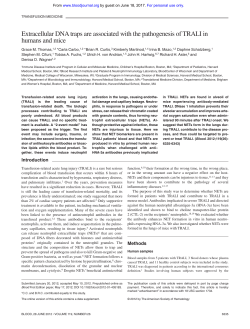 Extracellular DNA traps are associated with the