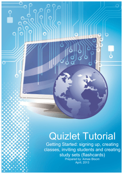 Quizlet Tutorial