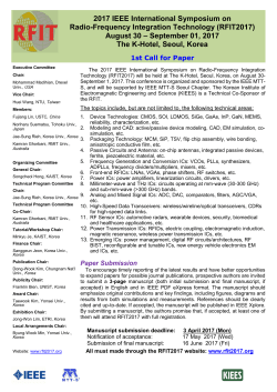 Call for Paper