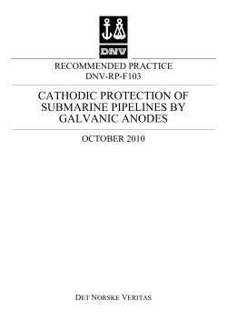 DNV-RP-F103 - Rules and standards