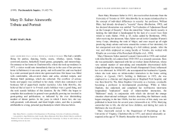 Mary D. Salter Ainsworth: Tribute and Portrait