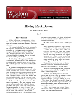 Hitting Rock Bottom - Wisdom for the Heart