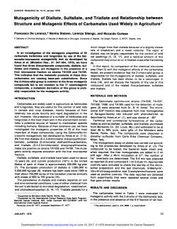 Mutagenicity of Piallate, Sulfallate, and Inaliate