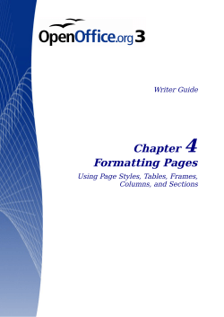 Chapter 4 Formatting Pages