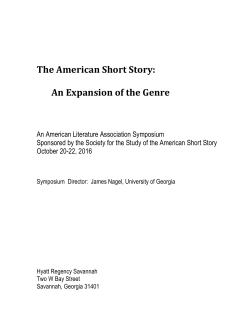 The American Short Story: An Expansion of the Genre