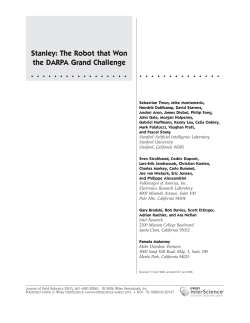 Stanley: The robot that won the DARPA Grand Challenge