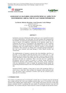 geological hazards and geotechnical aspects in geothermal