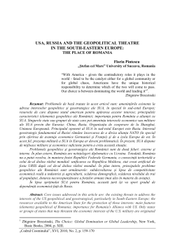 usa, russia and the geopolitical theatre in the south